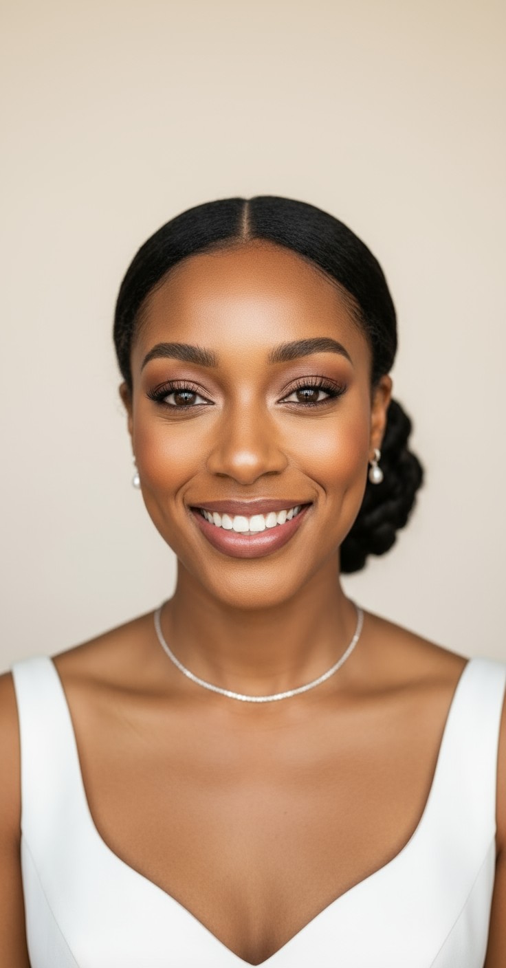 After Side Bun For Wedding